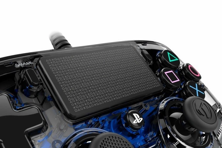 Nacon Wired Illuminated Compact Controller For PlayStation 4 - Blue