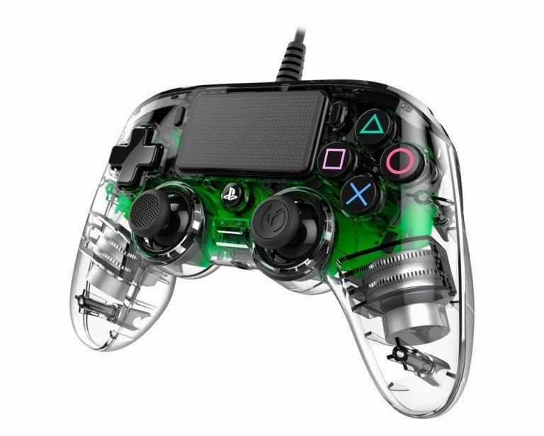 Nacon Wired Illuminated Compact Controller For PlayStation 4 - Green