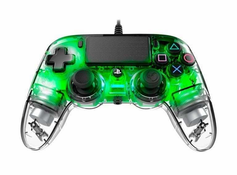 Nacon Wired Illuminated Compact Controller For PlayStation 4 - Green