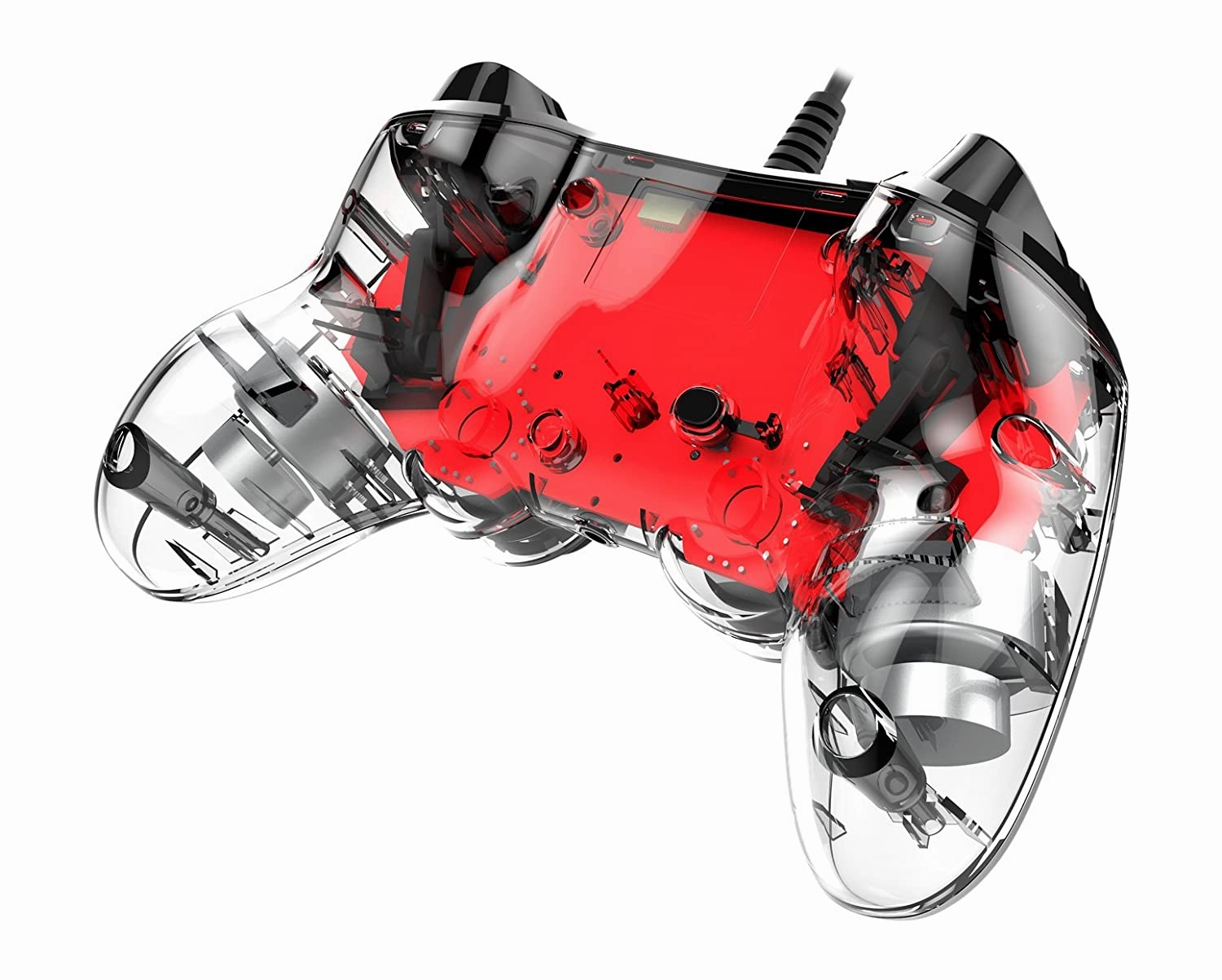 Nacon Wired Illuminated Compact Controller For PlayStation 4 - Red