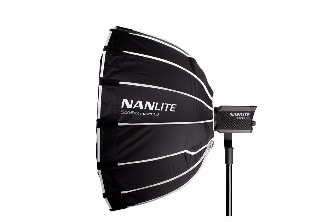 Nanlite Parabolic softbox of Forza 60 camera