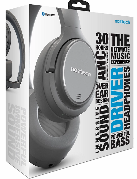 Naztech DRIVER ANC1000 Active Noise Cancelling Wireless Headphones (2 Colors) (On Sale!)