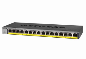 Netgear 16-port Gigabit Ethernet Unmanaged FlexPoE PoE  Switchwith 16 PoE  Ports (76W)