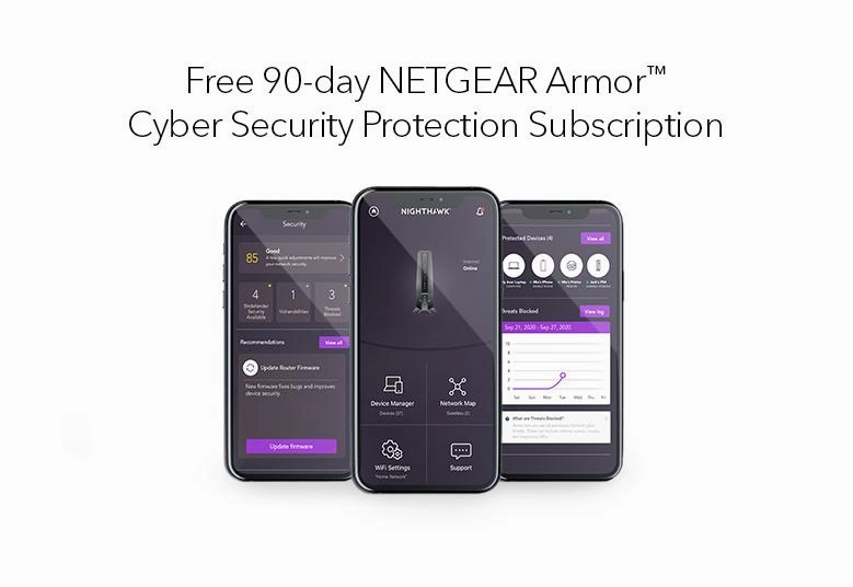 Netgear Nighthawk CAX30S AX6 6-Stream WiFi 6 Cable Modem Router