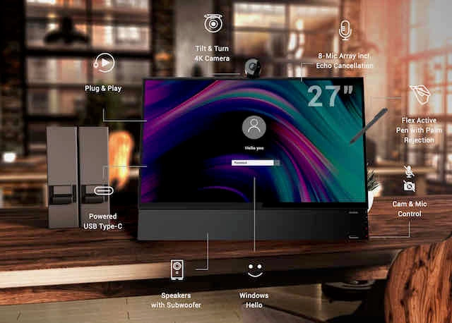 Newline FLEX, 27" All-in-One Desktop Monitor Collaboration