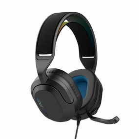 NightfallWired Gaming Headset Black bass headphones, foldable headphones