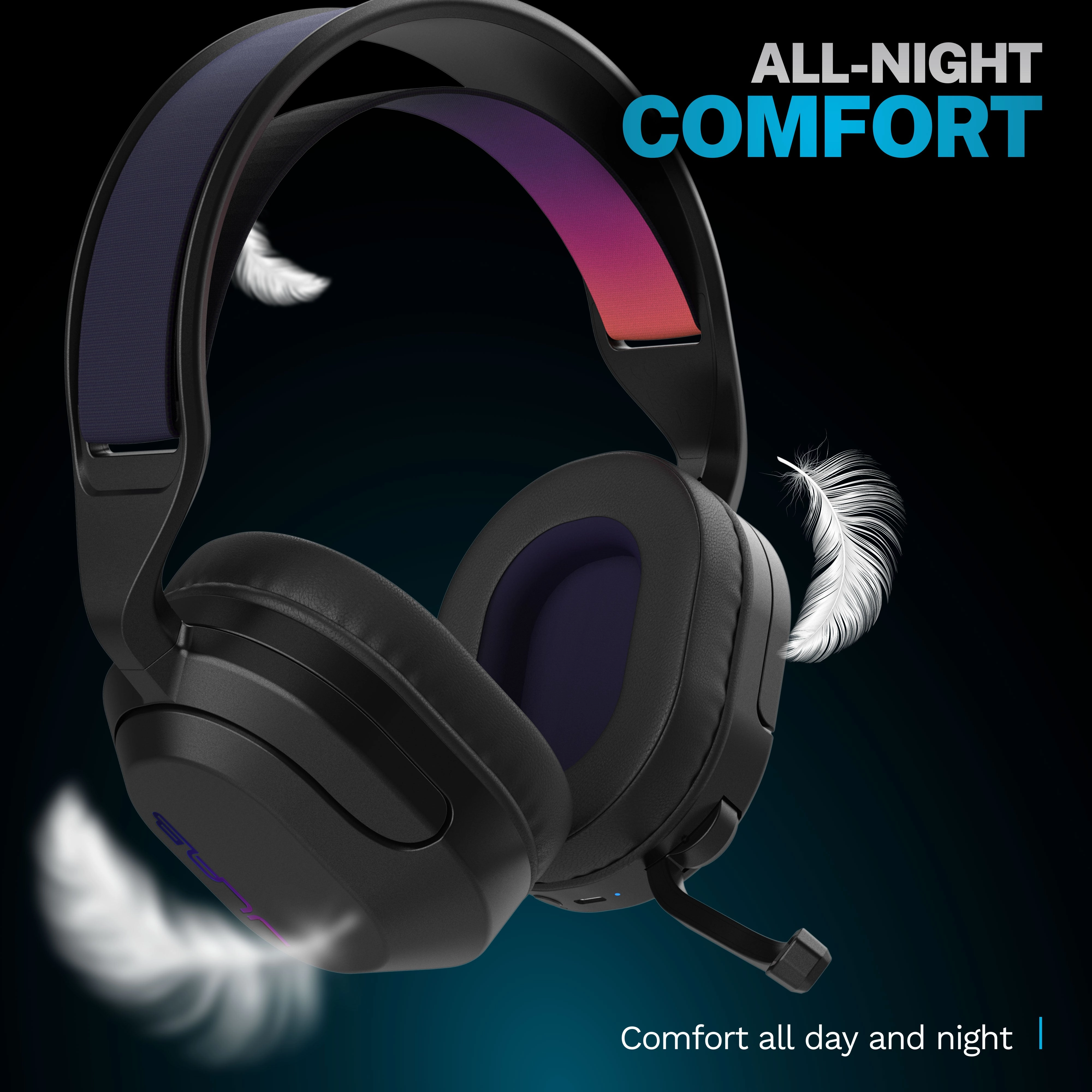 NightfallWireless Gaming Headset Black