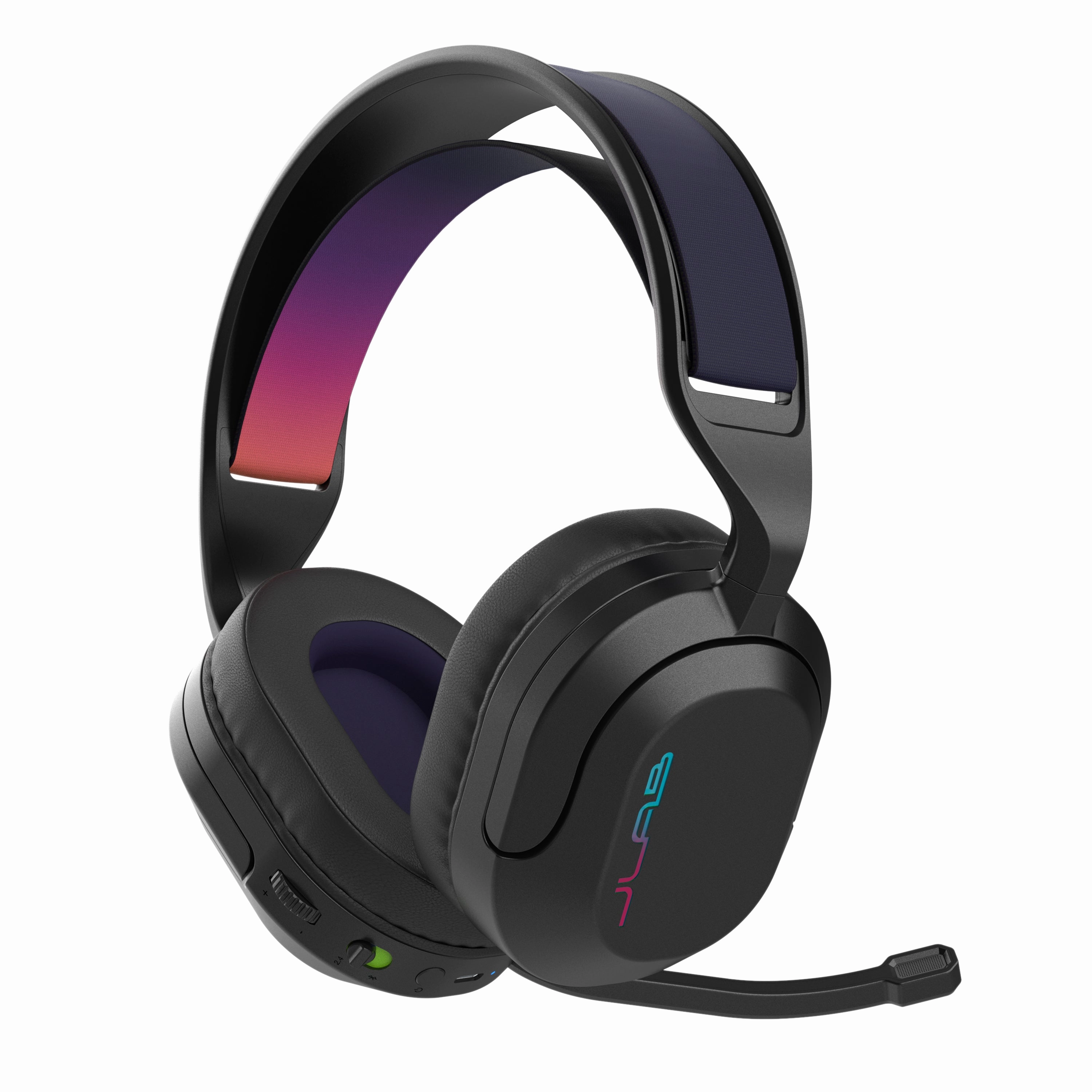 NightfallWireless Gaming Headset Black bass headphones, foldable headphones