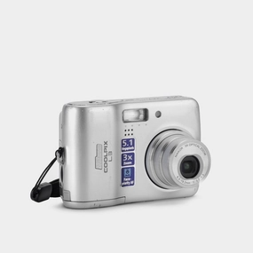 Nikon Coolpix L3 Silver Point and Shoot Digital Camera canon