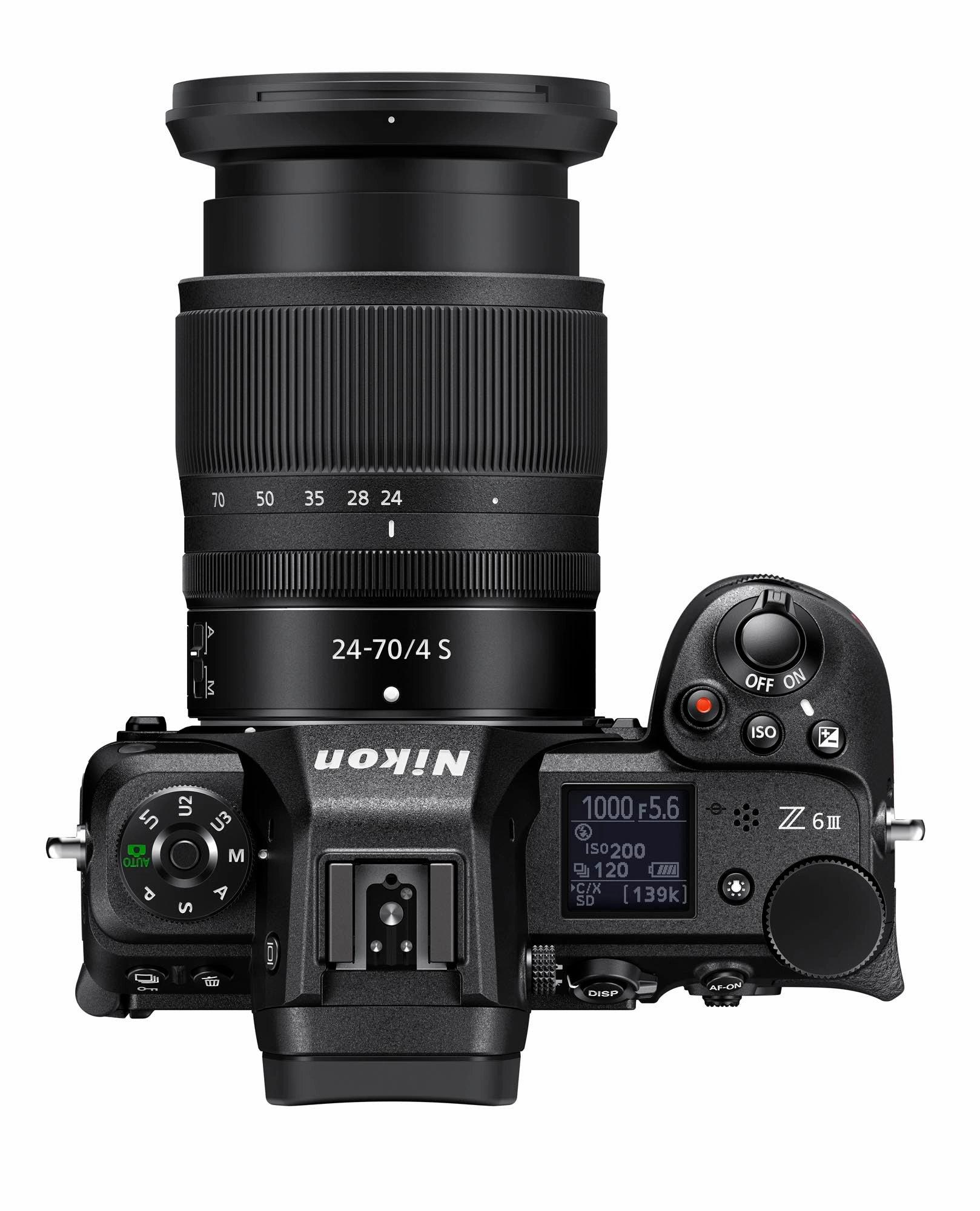 Nikon Z6 III Mirrorless Camera Body with Nikon Z 24-70mm f/4 S Lens