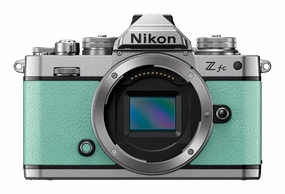 Nikon Z fc Mirrorless Camera with NIKKOR Z 28mm f/2.8 SE Lens (Mint Green) portrait photography