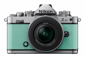 Nikon Z fc Mirrorless Camera with NIKKOR Z DX 16-50mm and DX 50-250mm Lens (Mint Green) portrait photography