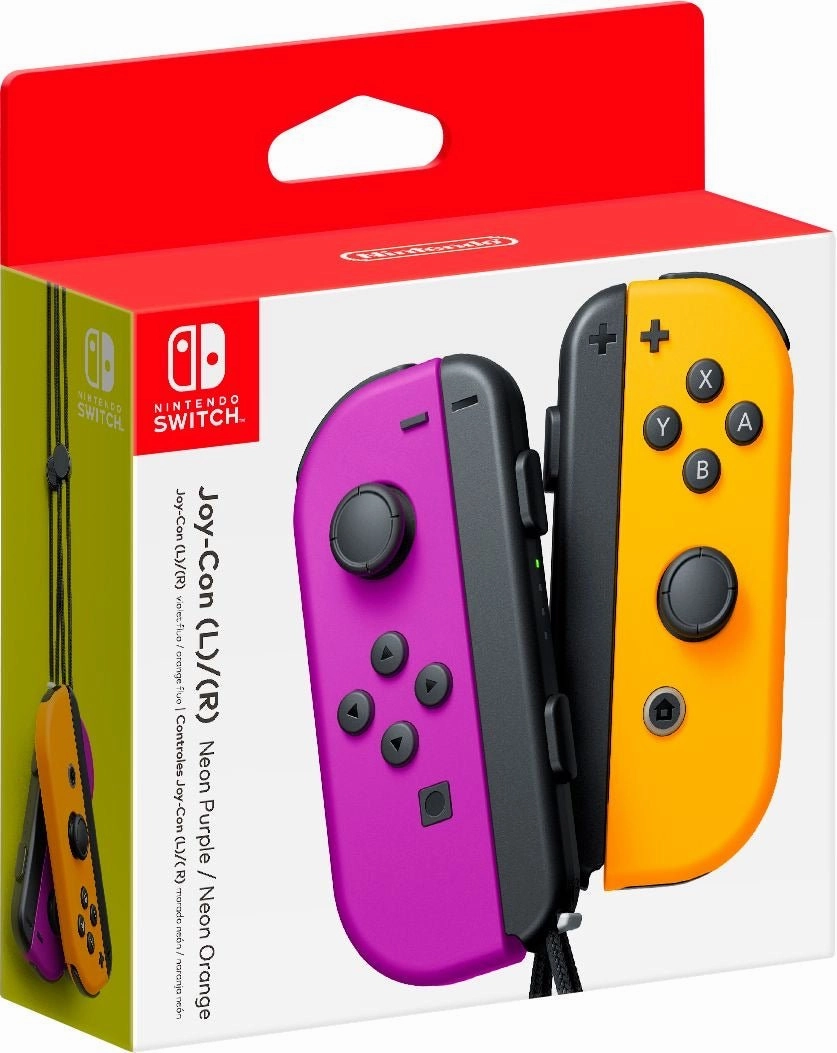 Nintendo Switch Joy-Con (L/R) Controllers - Purple & Orange