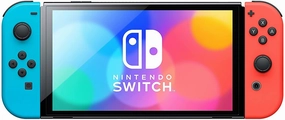 Nintendo Switch  OLED Model w/ Neon Red & Neon Blue Joy-Con