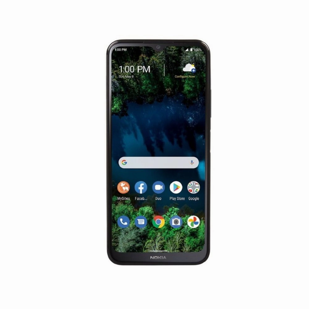 Nokia G100 4G (32GB) 6.5'' Screen 13MP Triple Camera CDMA Straight Talk Prepaid Smartphone - Blue Cell Phone
