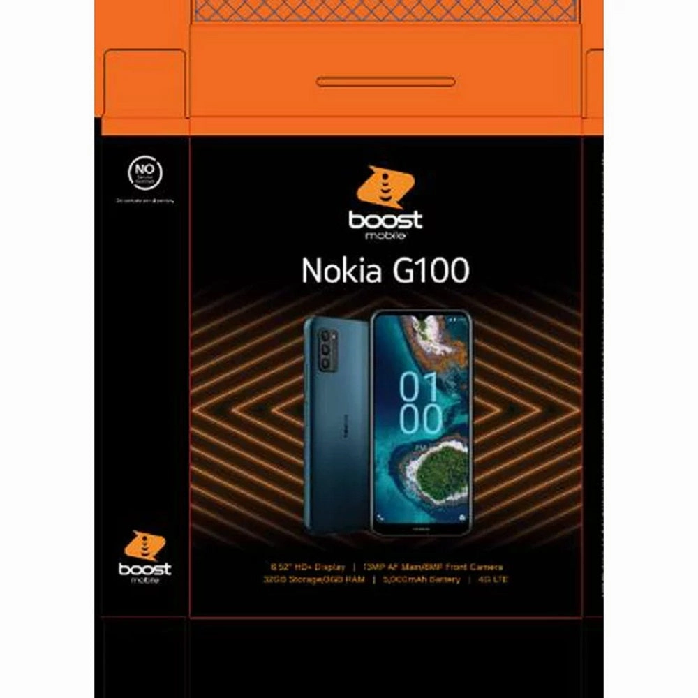 Nokia G100 6.5" 32GB Gsm Lte Boost Mobile Prepaid Smartphone - Blue