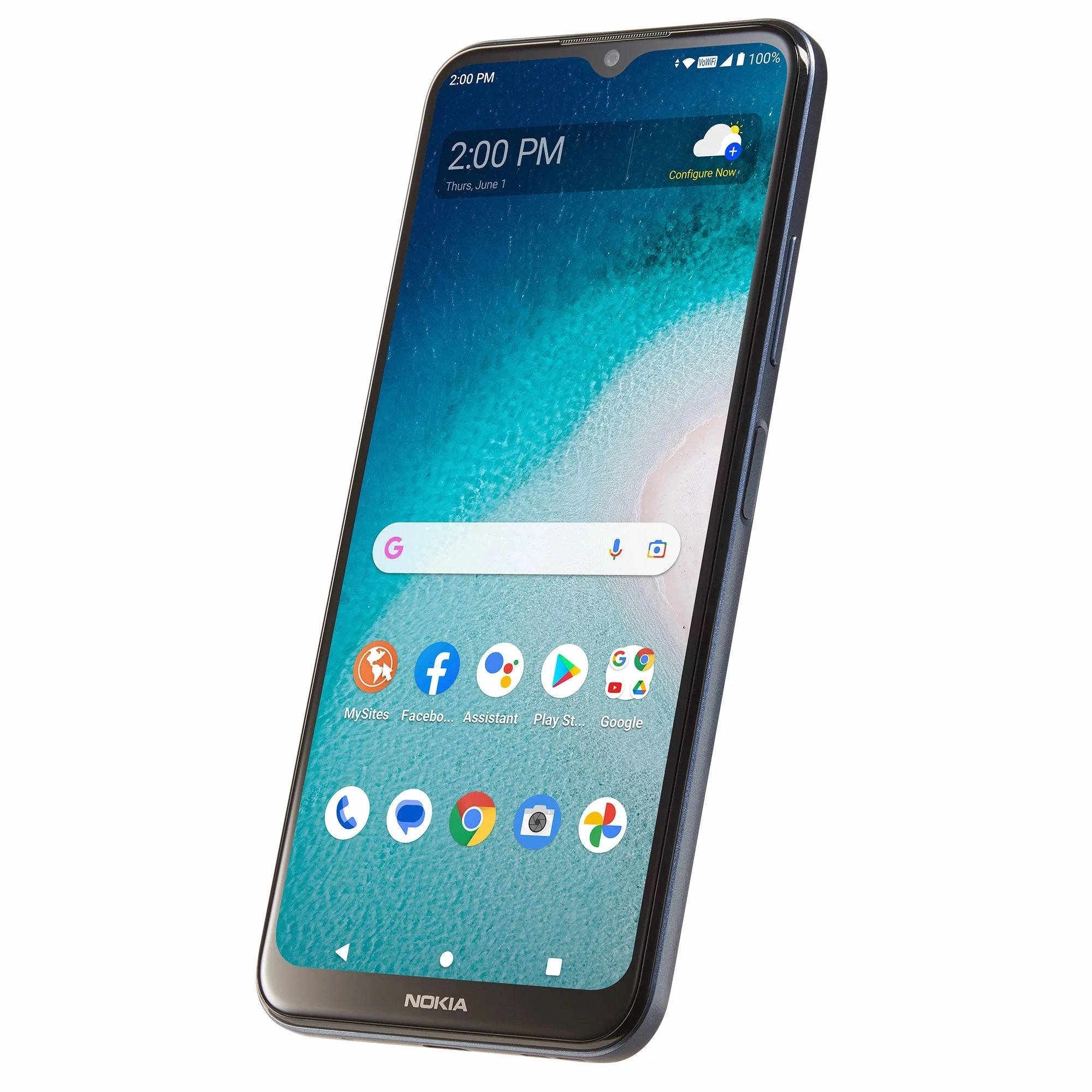 Nokia TFNKN155DCP C300 32GB 3GB RAM Blue Tracfone 6.5" 13MP Android Smartphone