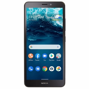 Nokia WFMNKN152DGP5P C100 3GB RAM 32GB Storage 5.45'' 4G Family Mobile Prepaid Smartphone, Blue Cell Phone