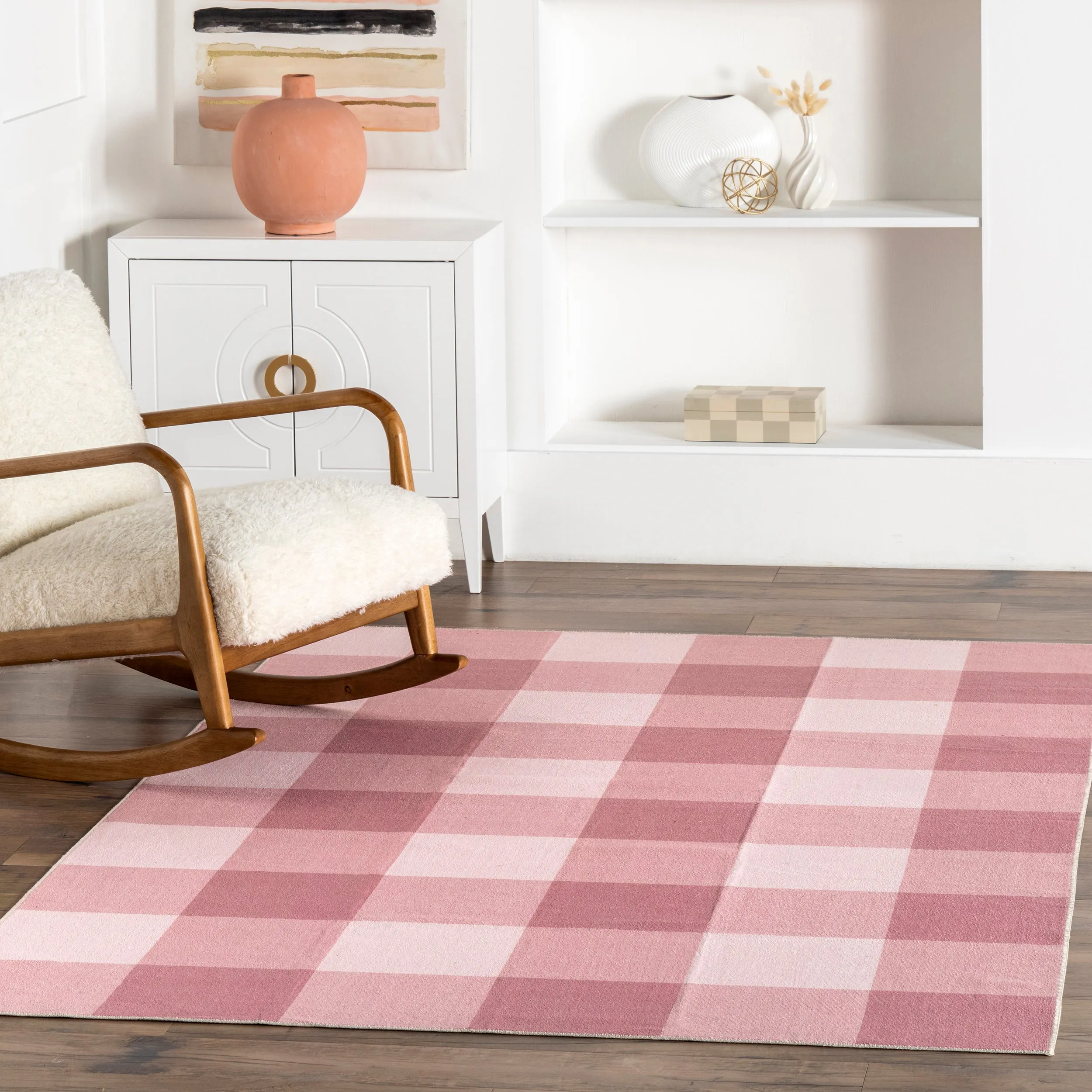 nuLOOM Lucy Machine Washable Farmhouse Buffalo Plaid Area Rug ecco Shoes