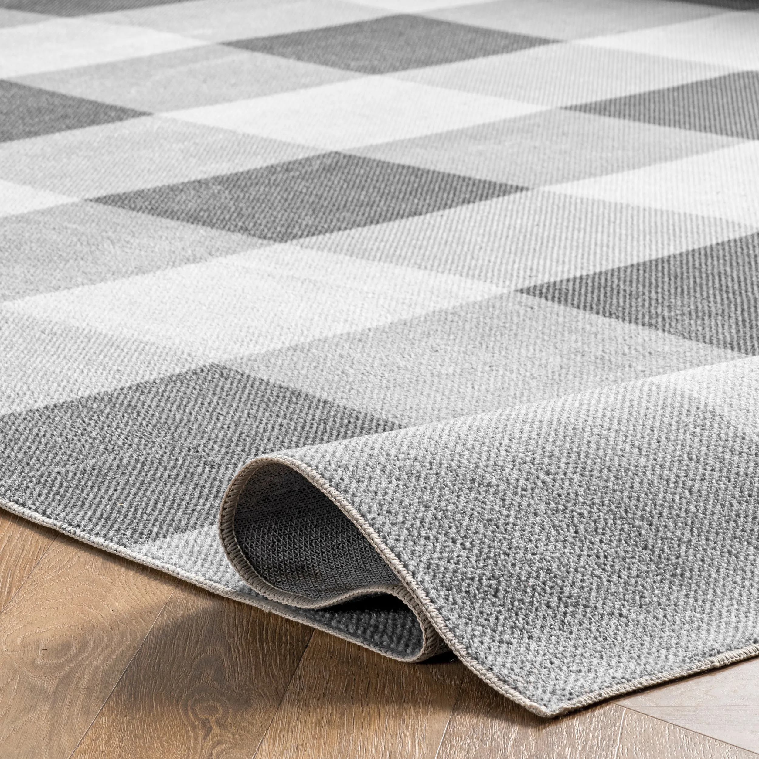 nuLOOM Lucy Machine Washable Farmhouse Buffalo Plaid Area Rug ecco Shoes