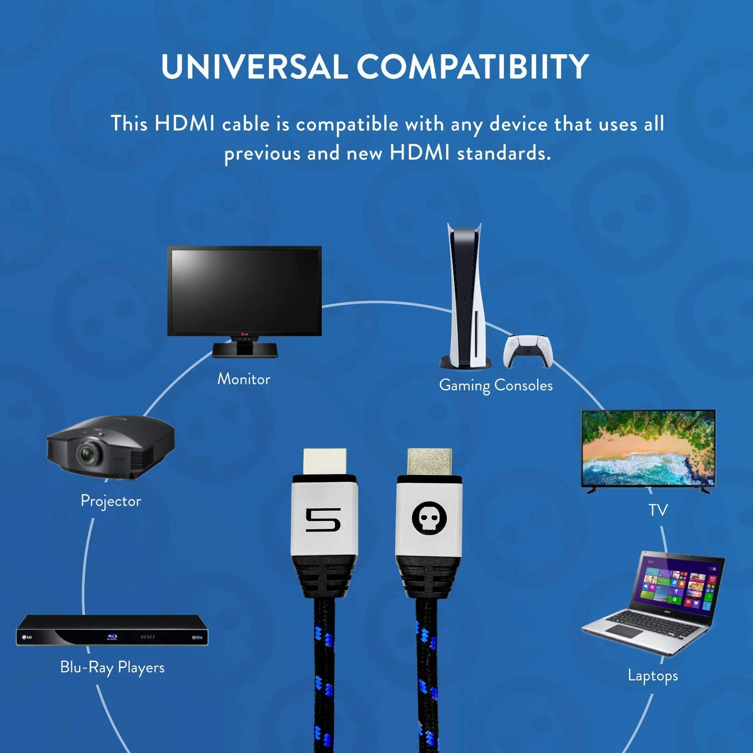 Numskull 4k Ultra HDMI Cable For PlayStation 5