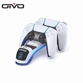 Oivo Controller Charging Station with Headset Holder for PS5 - White