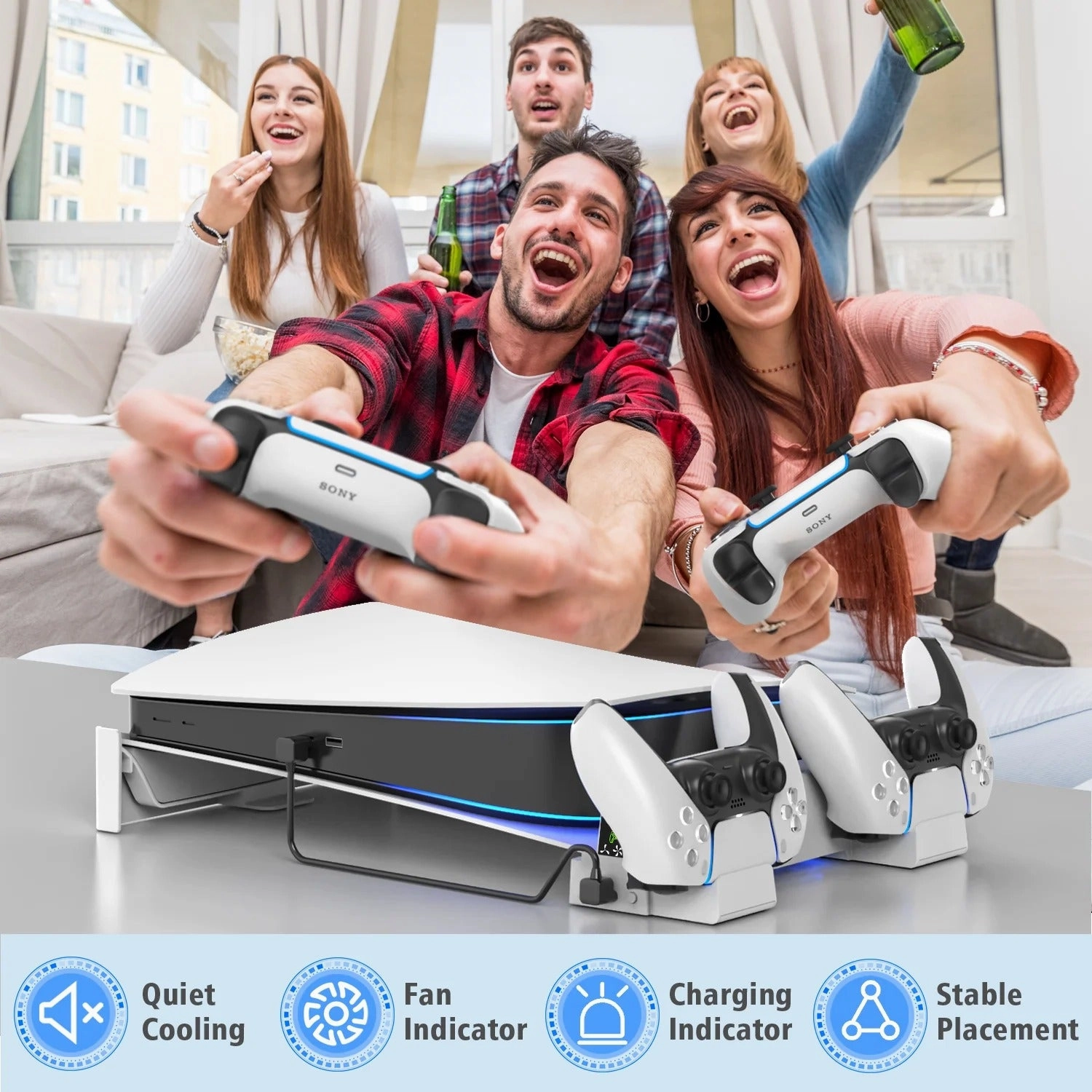 Oivo Horizontal Stand For P5 Disc & Digital Edition - White