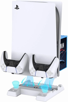 OIVO Vertical Stand with Controller Charging Station & Suction Cooling Fan
