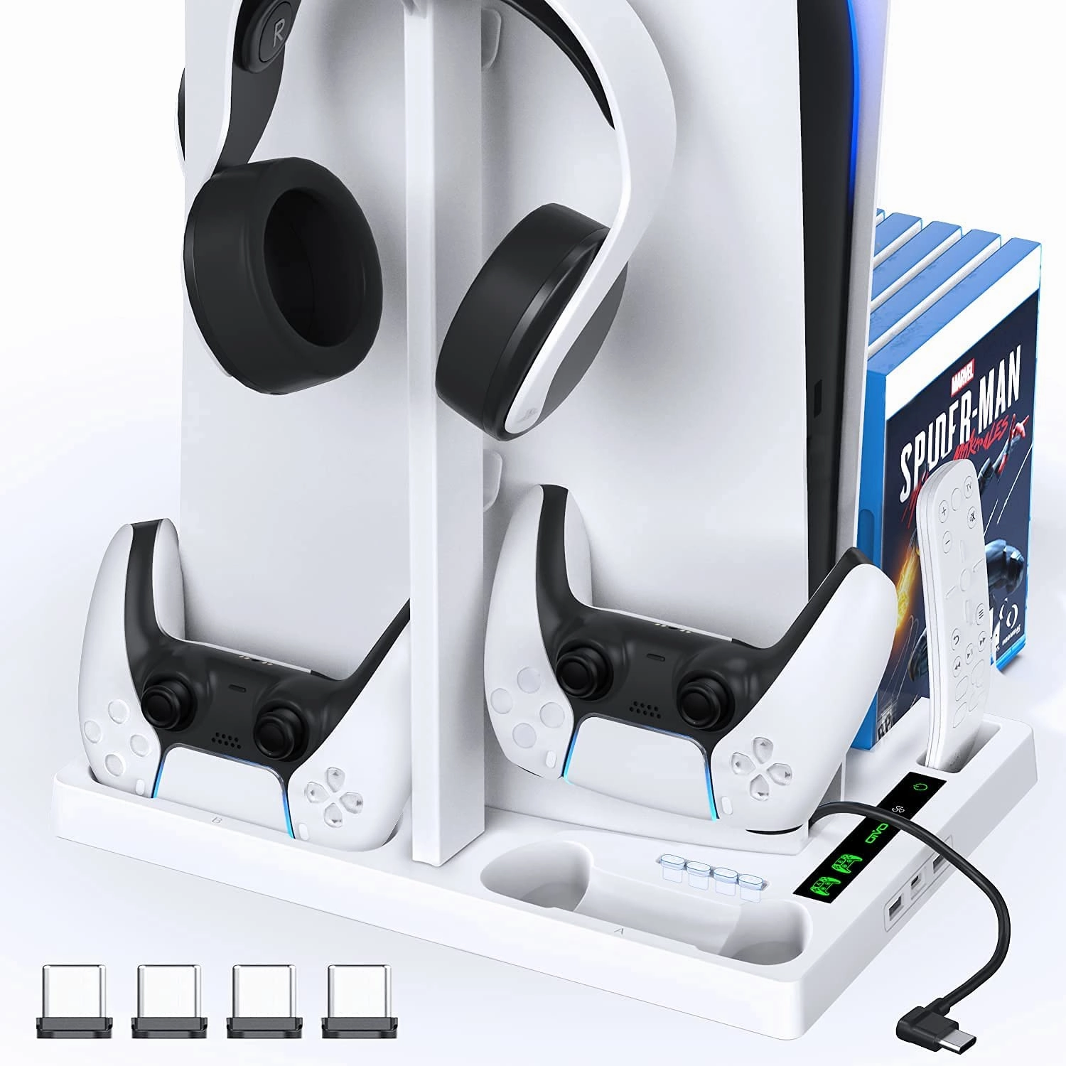 OIVO Vertical Stand with Controller Charging Station & Suction Cooling Fan