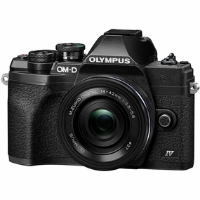 Olympus OM-D E-M10 Mark IV Mirrorless Camera with 14-42mm Lens (Black) portrait photography