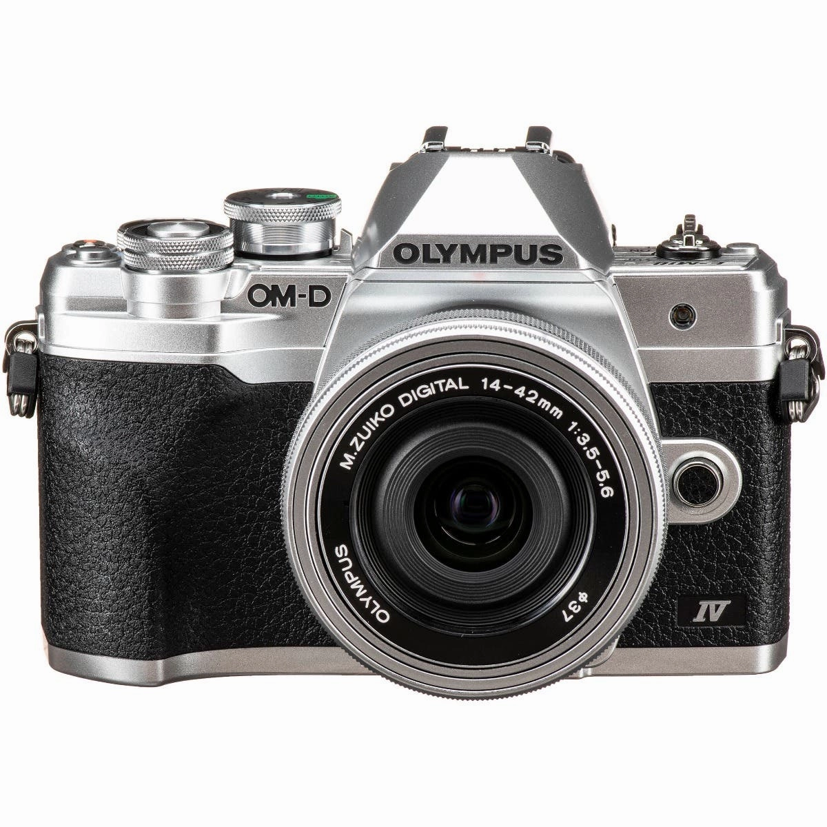 Olympus OM-D E-M10 Mark IV Mirrorless Camera with 14-42mm Lens (Silver)