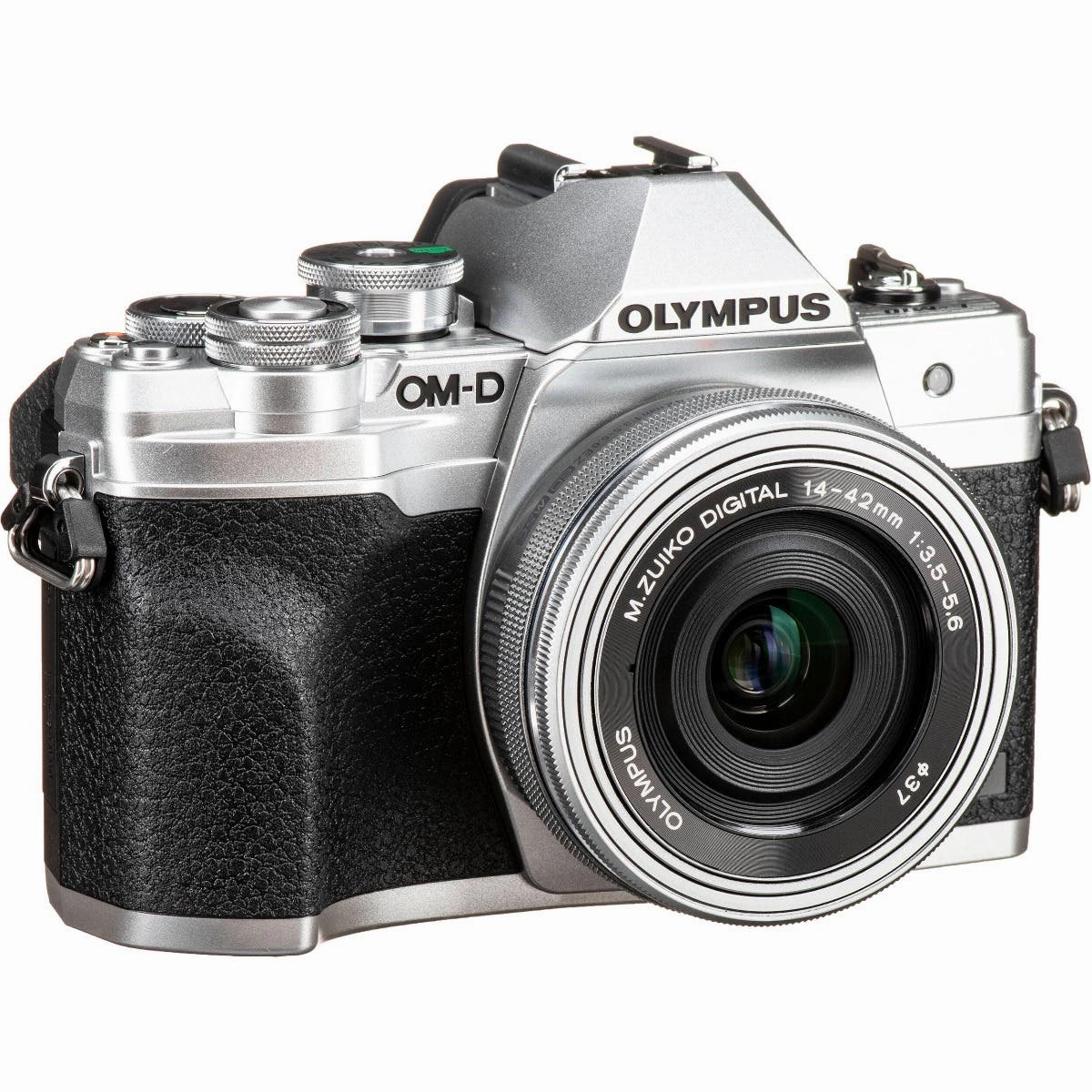 Olympus OM-D E-M10 Mark IV Mirrorless Camera with 14-42mm Lens (Silver)