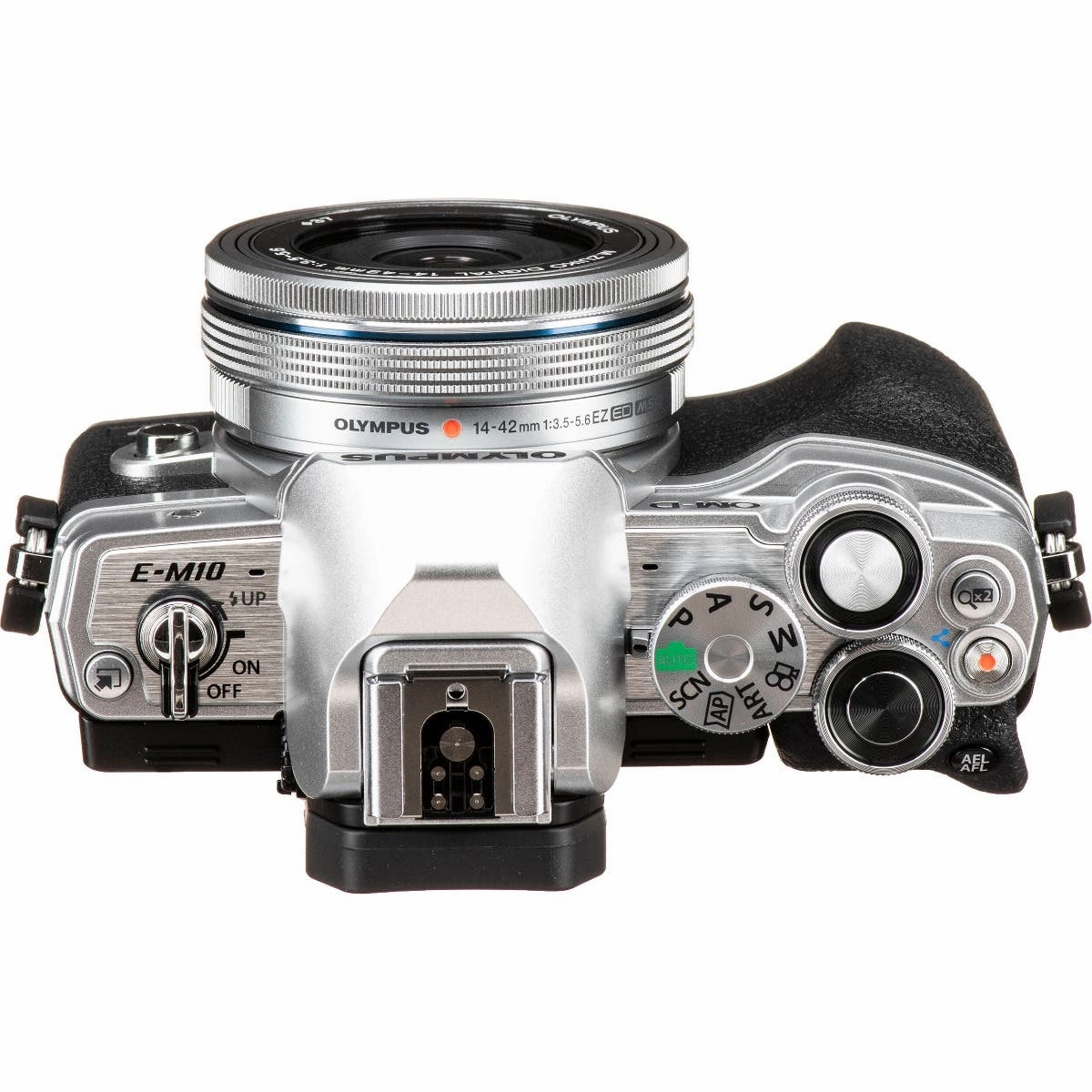 Olympus OM-D E-M10 Mark IV Mirrorless Camera with 14-42mm Lens (Silver)