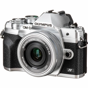 Olympus OM-D E-M10 Mark IV Mirrorless Camera with 14-42mm Lens (Silver) portrait photography