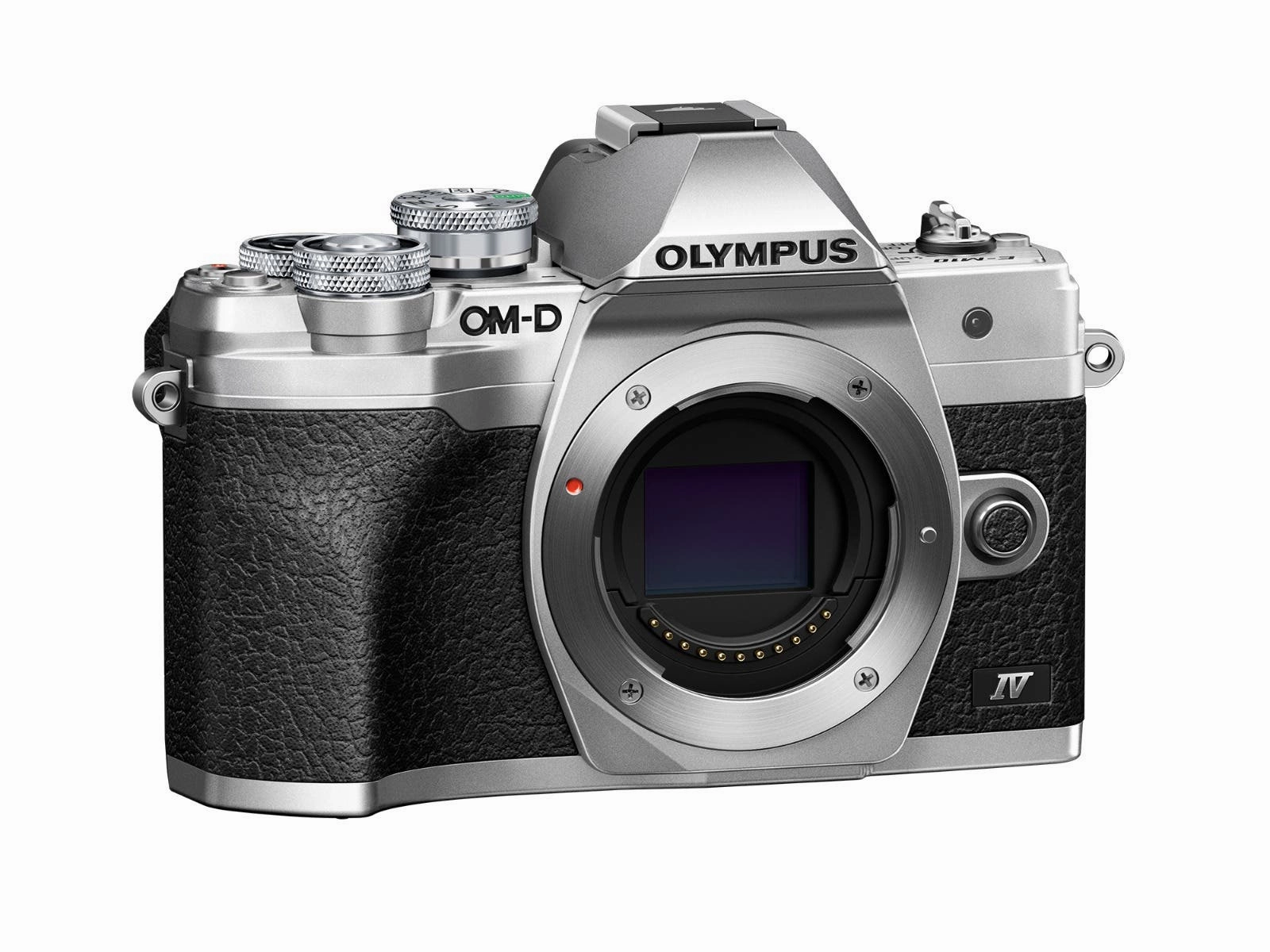 Olympus OM-D E-M10 Mark IV Mirrorless Compact Pro Camera Body Silver