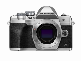 Olympus OM-D E-M10 Mark IV Mirrorless Compact Pro Camera Body Silver portrait photography