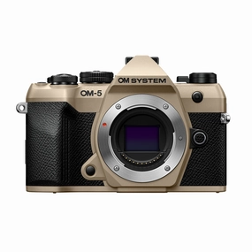 OM System OM-5 Mark II Mirrorless Camera - Sand Beige digital camera