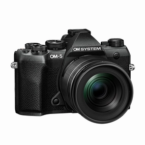 OM System OM-5 Mark II Mirrorless Camera with 12-45mm f/4.0 PRO Lens - Black digital camera