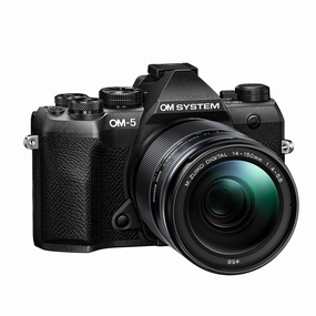 OM System OM-5 Mark II Mirrorless Camera with 14-150mm f/4.0-5.6 II OM Lens - Black digital camera