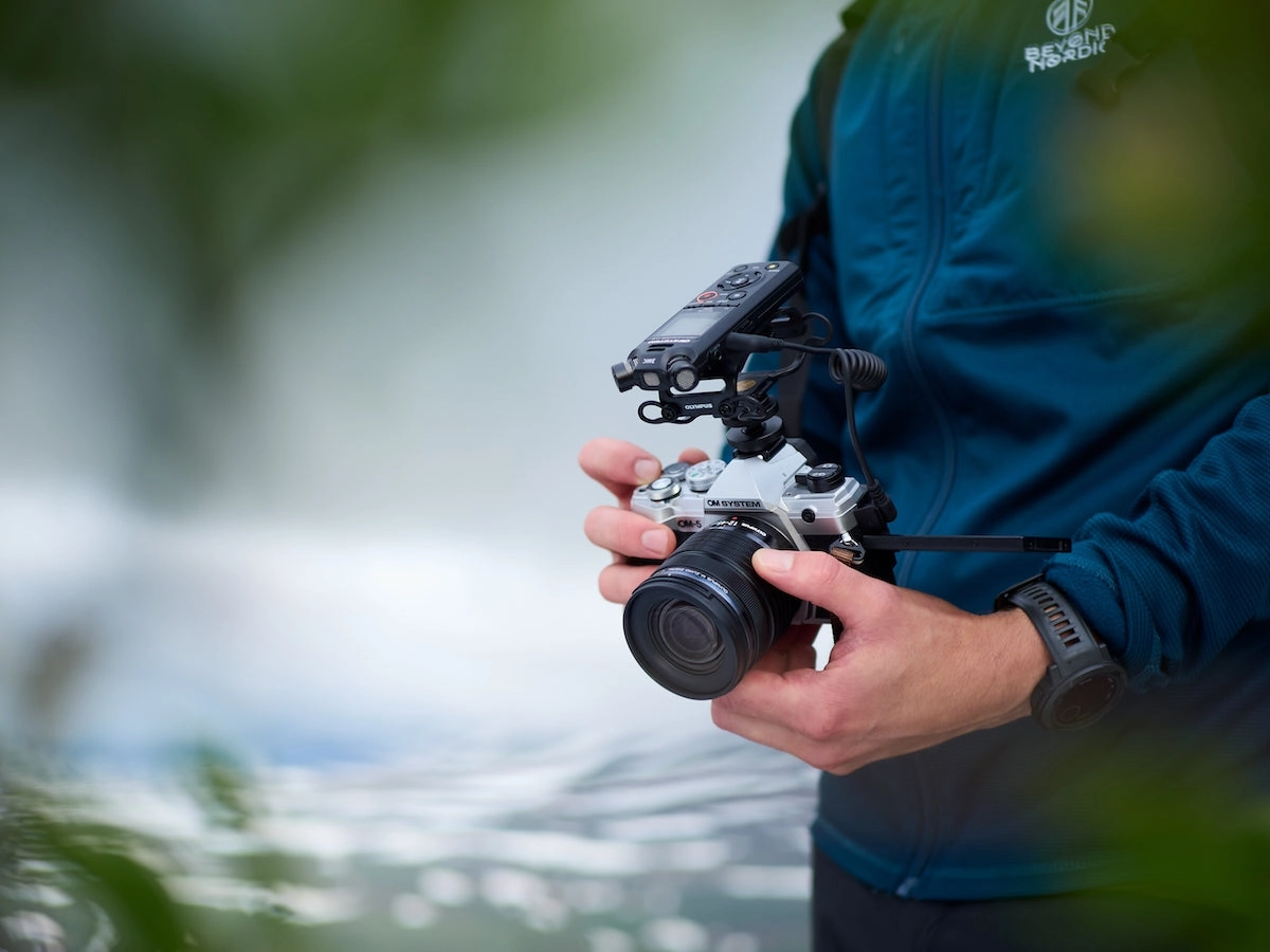 OM System OM-5 Mirrorless Camera with 12-45mm f/4 PRO Lens - Silver
