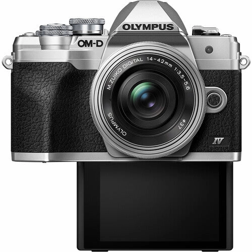 OM System OM-D E-M10 Mark IV Camera with 14-42mm EZ Lens - Silver