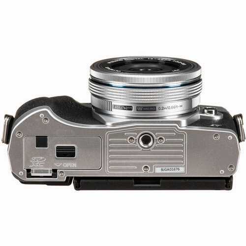 OM System OM-D E-M10 Mark IV Camera with 14-42mm EZ Lens - Silver