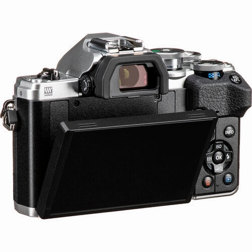 OM System OM-D E-M10 Mark IV Camera with 14-42mm EZ Lens - Silver