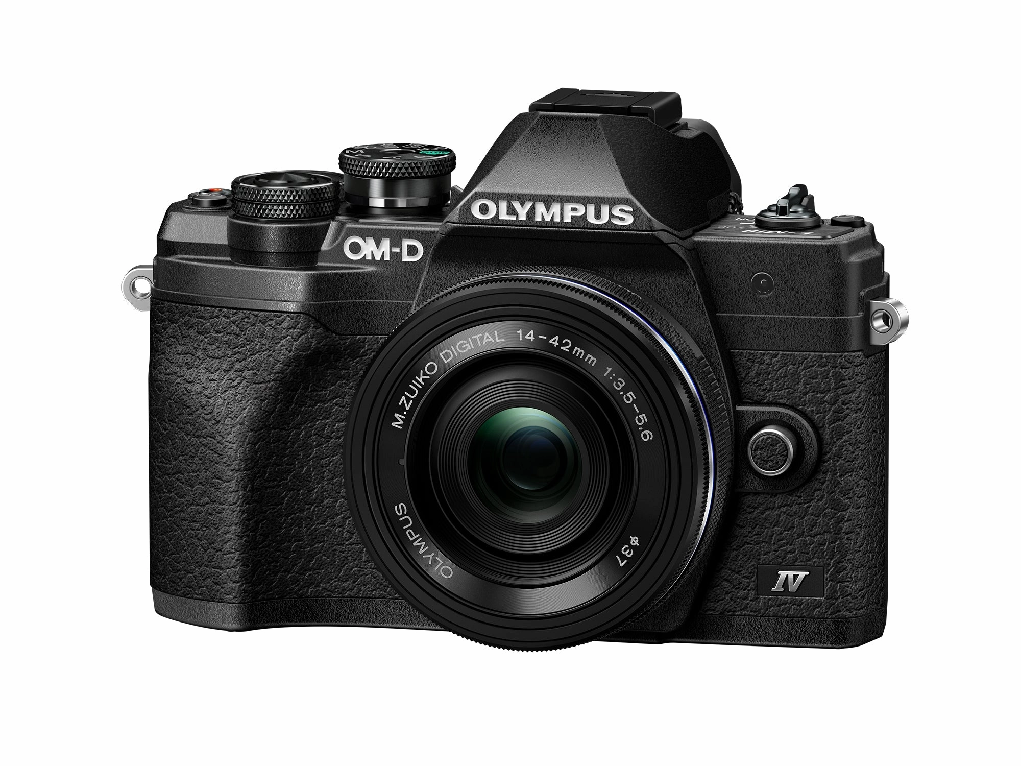 OM System OM-D E-M10 Mark IV with 14-42mm Lens - Black digital camera