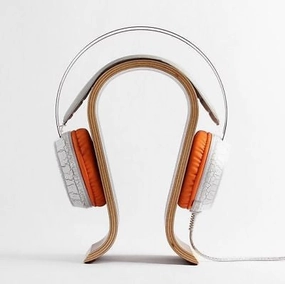 Omega Wooden Headphone Stand - Walnut cheap headphones, sports headphones