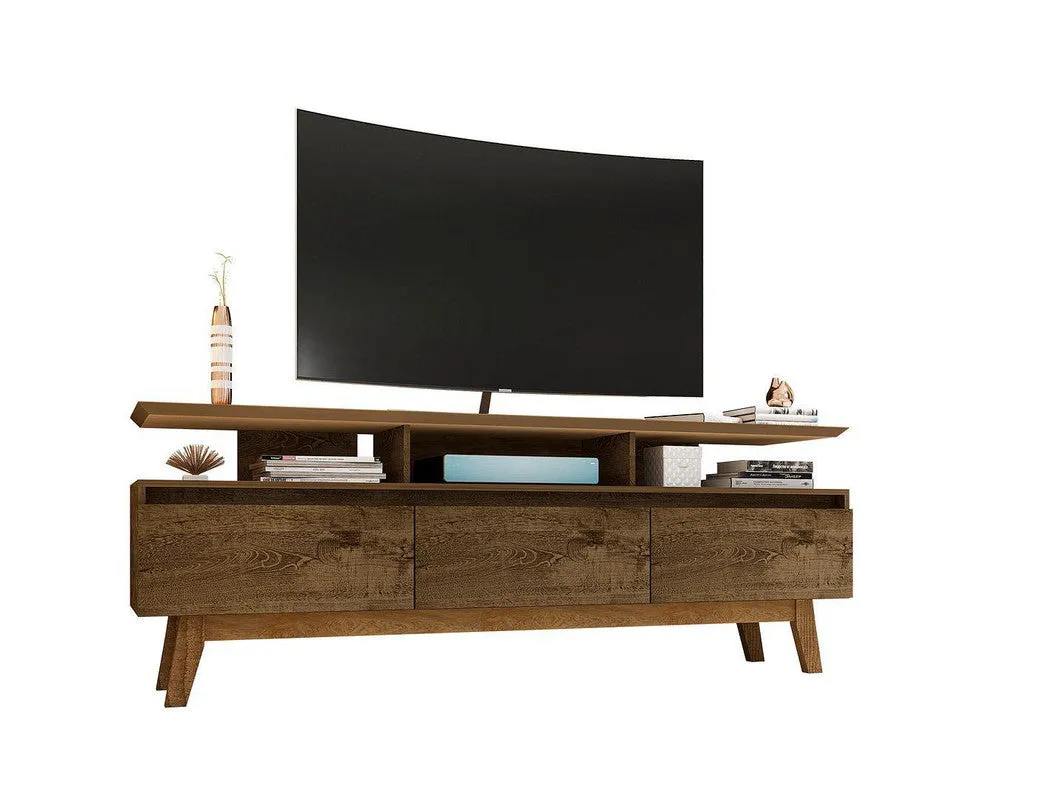 Osnabruck 71" TV Stand - Rustic Brown tv wall mount, 55 inch tv