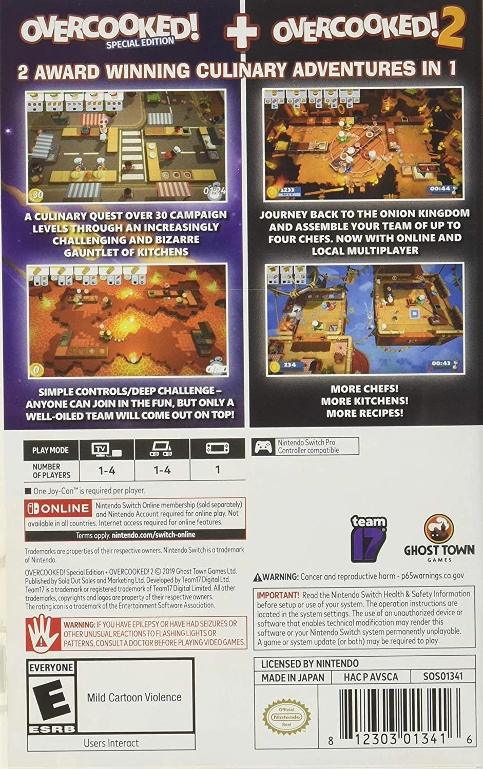 Overcooked! Special Edition   Overcooked! 2 For Nintendo Switch