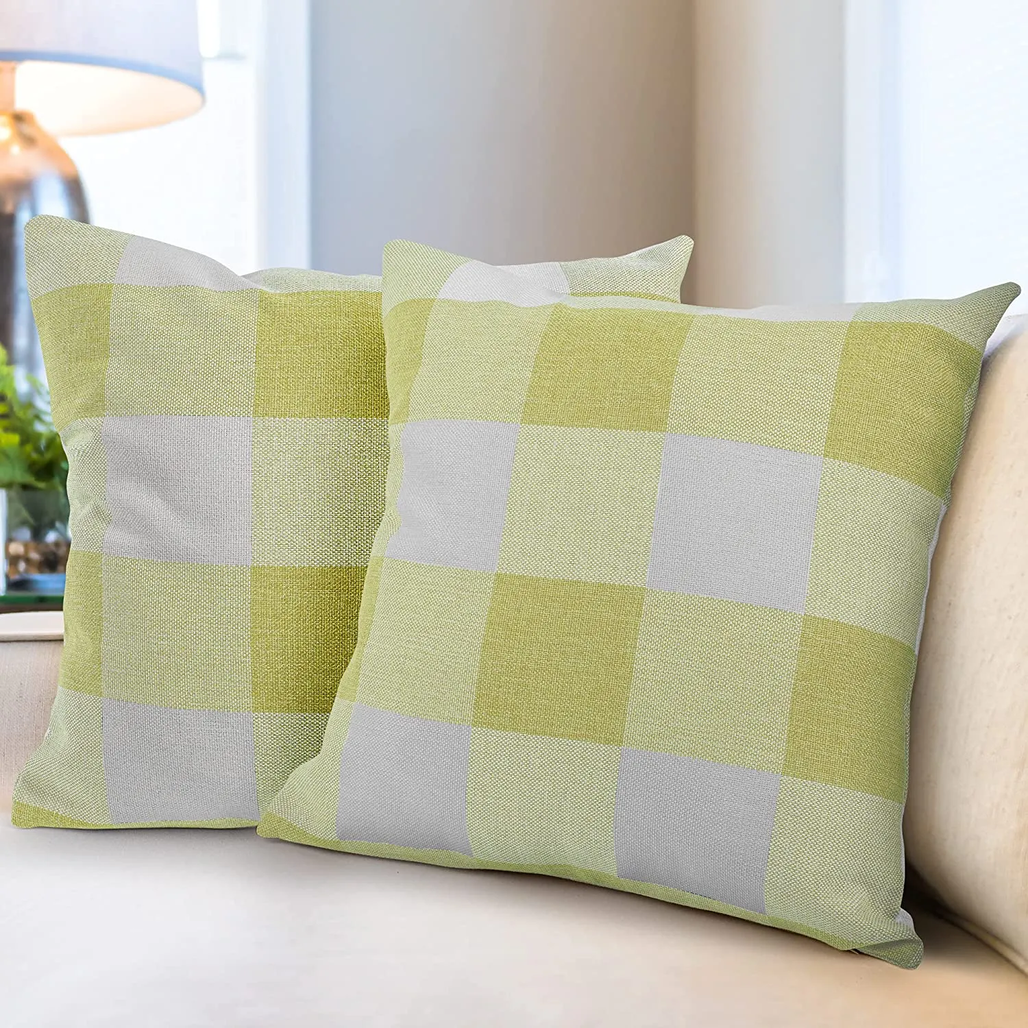 Pack of 2 Buffalo Plaid Throw Pillow Covers 16x16 ecco Shoes