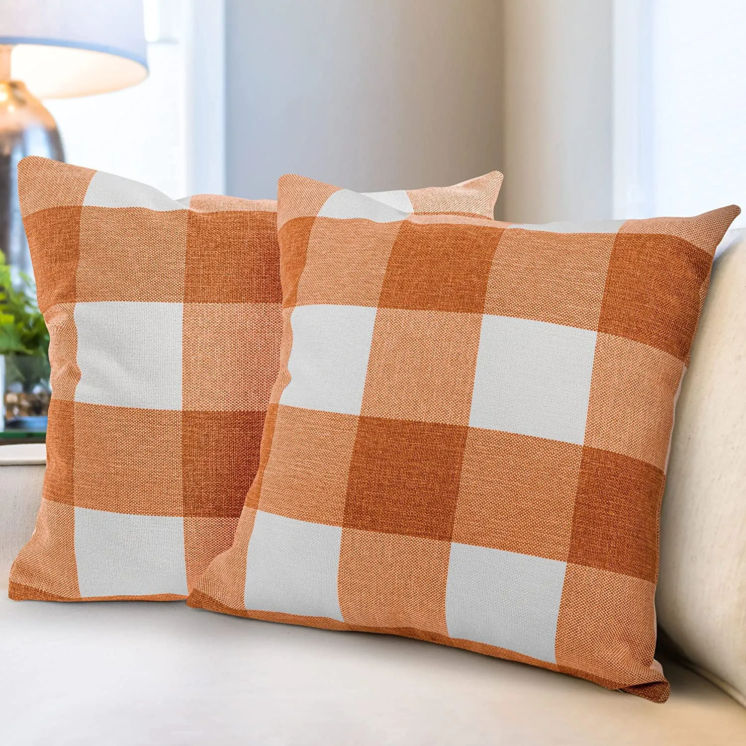 Pack of 2 Buffalo Plaid Throw Pillow Covers 16x16 ecco Shoes