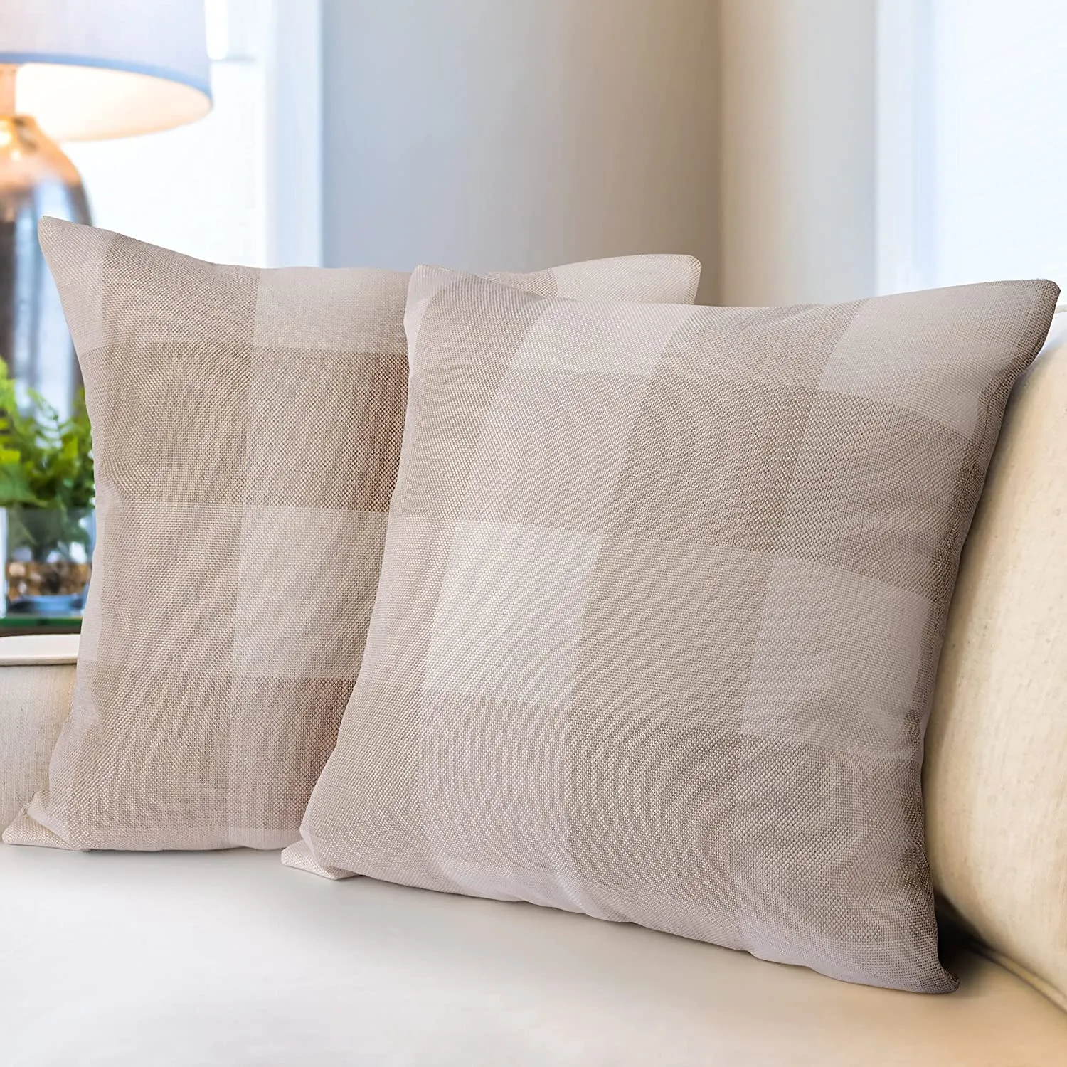 Pack of 2 Buffalo Plaid Throw Pillow Covers 16x16 ecco Shoes